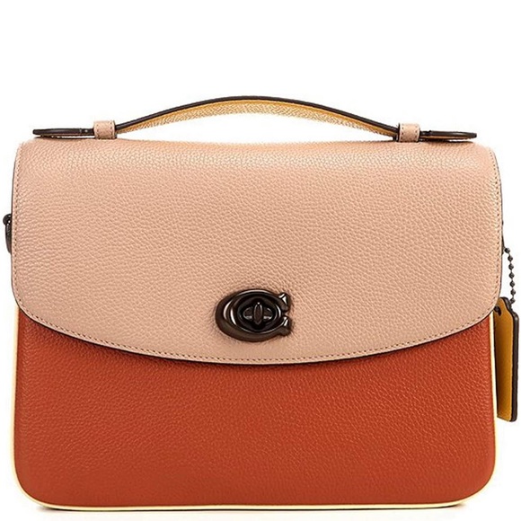 SOLD!! COACH Cassie Colorblk Crossbody Ginger mult - Picture 1 of 7